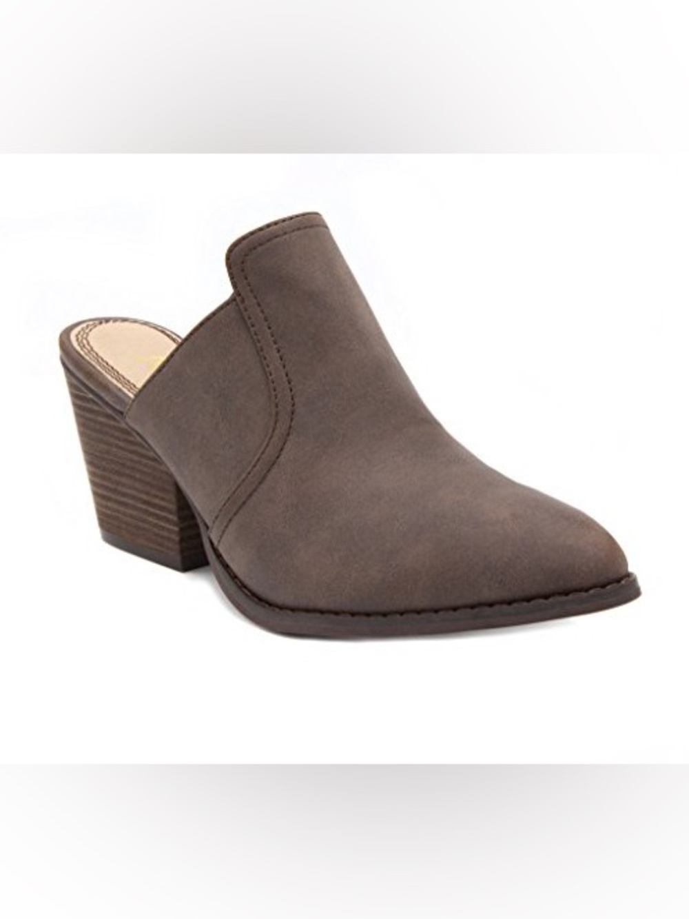 Sugar Women’s Brown Slip-On Mule Heeled Shoe Size 7.5 Dark Brown NWOB